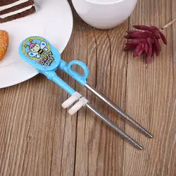Детская нержавеющая сталь Палочки для еды ранние образовательные столовый инструмент посуда мультфильм