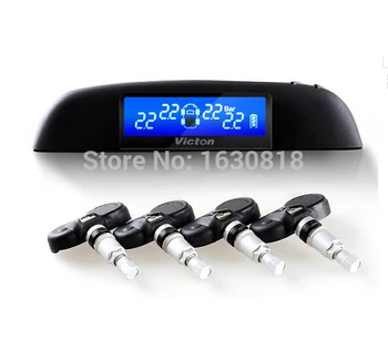 

TPMS car Wireless tire pressure monitoring system 4 internal sensors retail package High quality TPMS for your safety