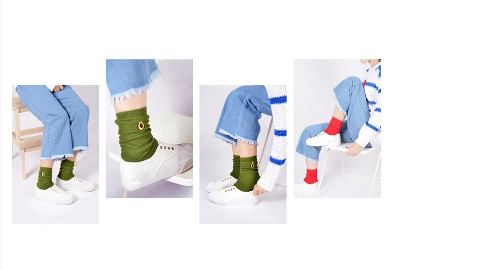 Милые розовые носки с фруктовым узором, милые корейские Японские Женские забавные хлопковые носки до лодыжки, Веселый дизайн, Harajuku размера плюс