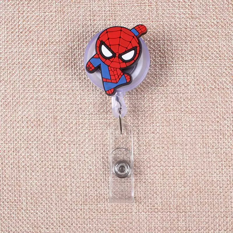 9 Color Styles Man Boy Hero Clown Retractable Soldiers Cartoon Badge Card Holder Reel Nurse Exhibition Enfermera Name Card Chest