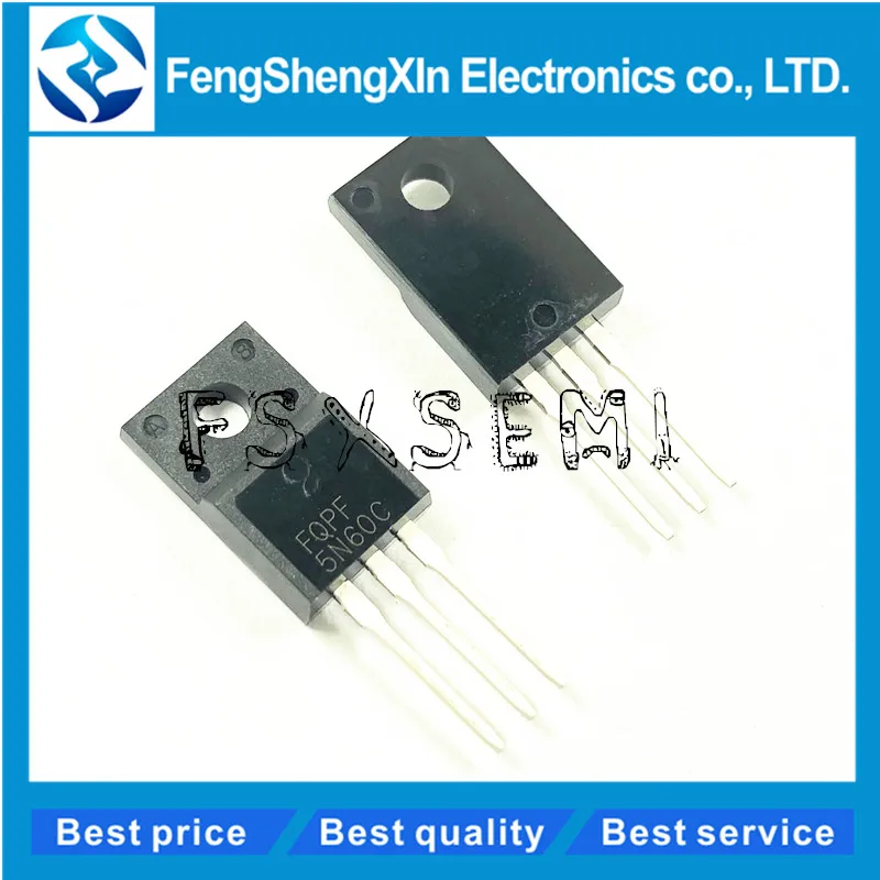 

10pcs/lot FQPF5N60C TO-220F 5N60C 5N60 N-Channel MOSFET