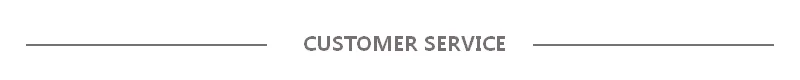 6 CUSTOMER SERVICE.