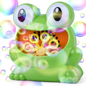 

Kids Cute Frog Automatic Bubble Machine Blower Maker Party Summer Outdoor Interactive Game Toys for Children Gift