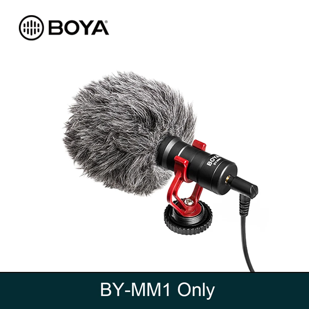 BOYA BY MM1 кардиоидный микрофон для смартфона DJI Osmo Nikon Canon DSLR Youtube Запись видео 3 5 мм