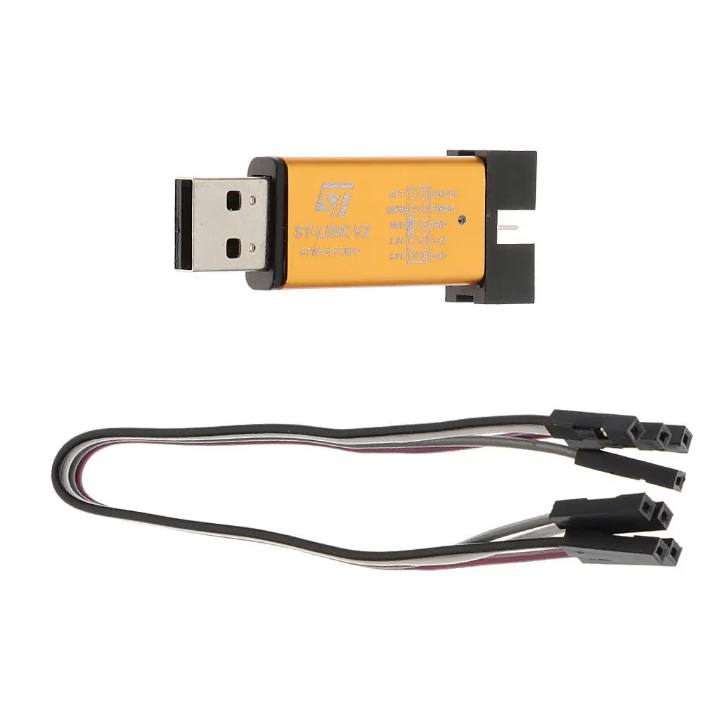 OPQ-ST-Link V2 мини металлический корпус STM8 STM32 Эмулятор загрузчика Программируемый Блок M267