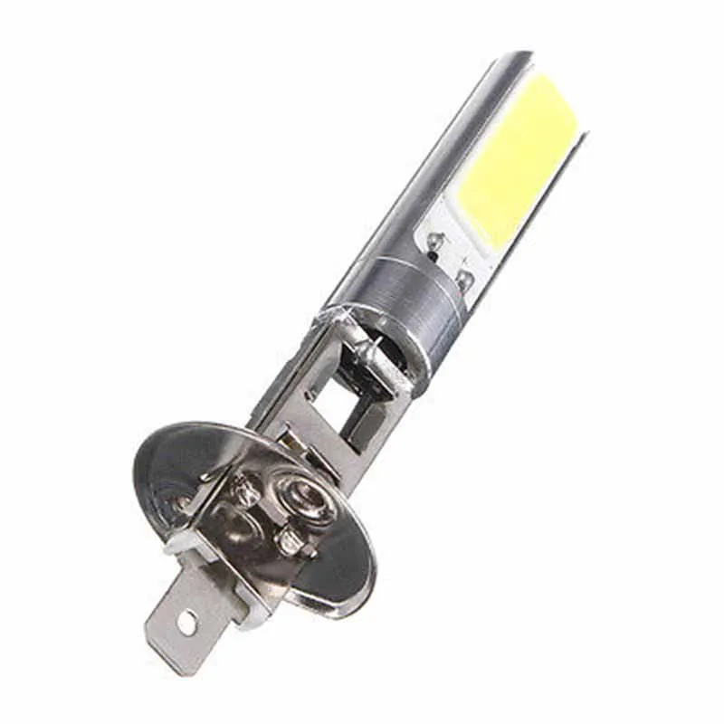 2x H1 COB LED Car DRL Daytime Running Light Bulb DC 12V Auto Headlight Fog Lights High Brightness White Lamp 6000K