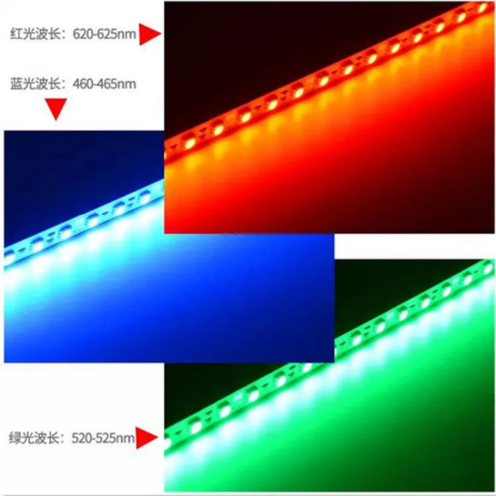 50 шт./лот 5050 RGB белый светодиодный свет бар DC12V Водонепроницаемый 50 см 36 светодиодный Алюминиевый жесткий Светодиодные ленты светодиодный