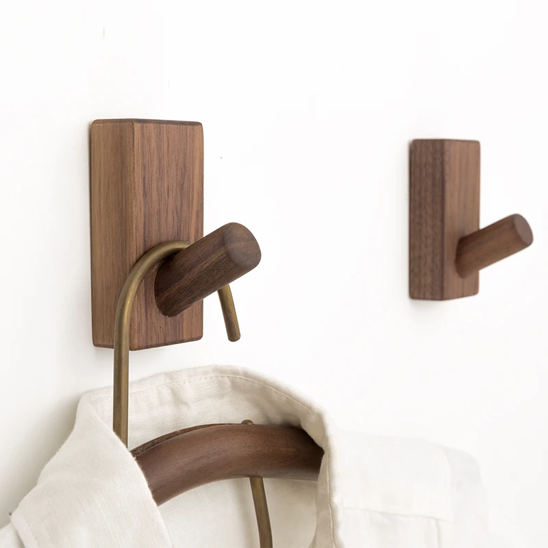 Wall Solid Wood Hook Creative European Decorative Multi-function Hooks for Hanging Simple Pastoral Style | Дом и сад
