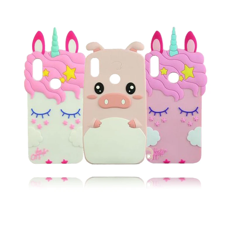 

6.26" Silicone Unicorn Case Cover For Xiaomi Redmi 7 3D Cartoon Funda For Xiaomi Redmi7 Cell Phone Coque Bags Skin