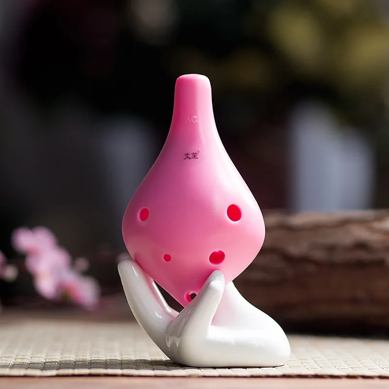  Plastic 6 hole ocarina alto C ocarina School shop wholesale six holes AC round nose teaching promot - 32890448046