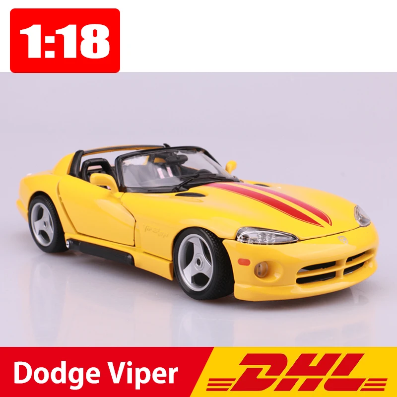 

Maisto 1:18 Alloy Super Car Dodge Viper Racing Static Model Vintage Sports Cars Toys Business Boyfriend Gift Office Decoration