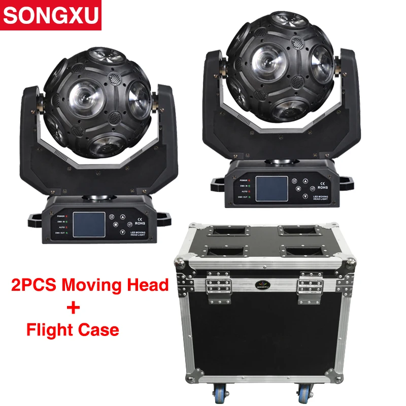 

SONGXU CosmoPix 2 PCS Football 12x20W RGBW 4in1 with 2in1 Flight Case packing Great Show Effect Nightclub Party Light/SX-MH1220