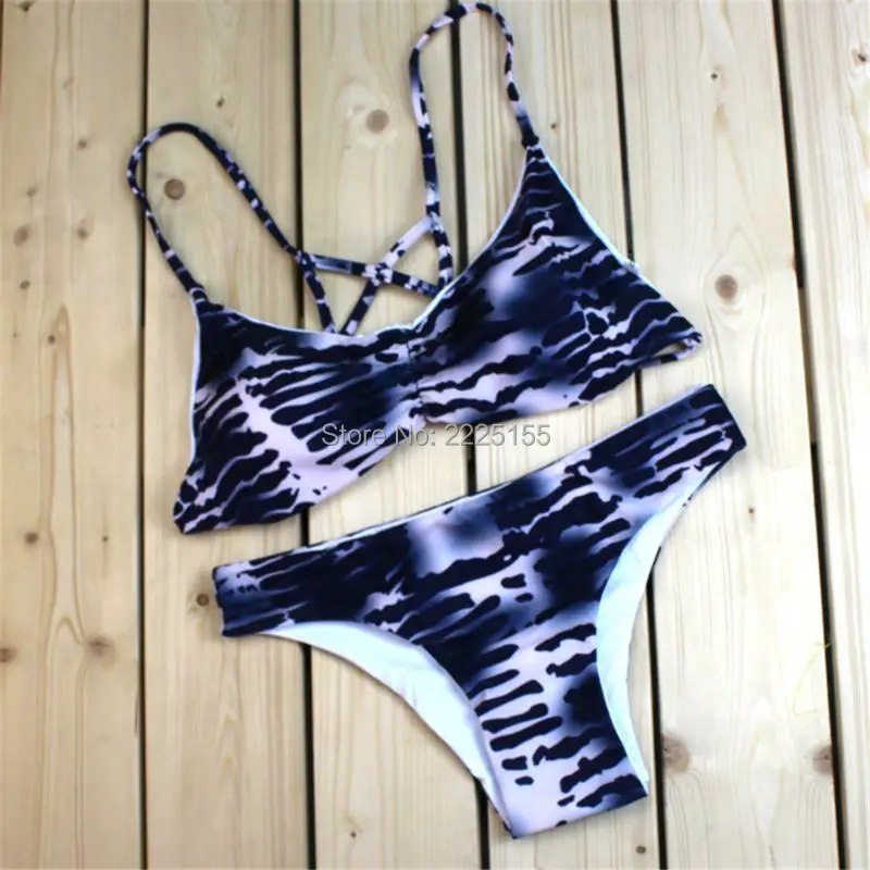 

2017 Newest Scrunch Bikini Sexy Bikinis Micro Swimsuit Brazilian Beach Biquinis Female Hlater Swimwear Women Print Bathing Suit