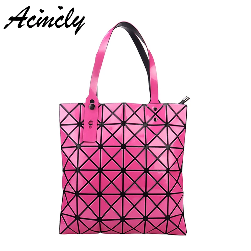 

Woman's Casual Travel Tote for 2018 Ladies Fashion Big Capacity Shoulder Bags Geometric Diamond Pattern High Quality Handbags