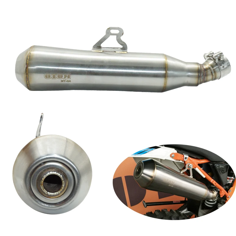 

Modified motorcycle exhaust quietly silent stainless steel KAYO T2 T4, T6 cross-country motorcycle muffler