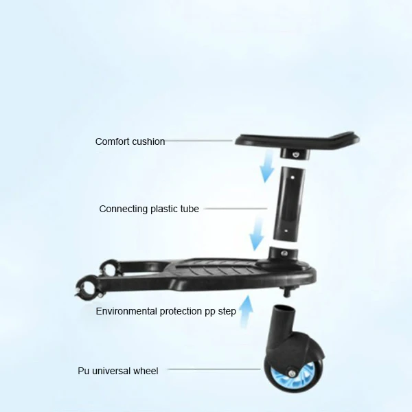 Детская коляска детская вспомогательная педаль модная педаль коляски адаптер второй ребенок артефакт ребенок помощь скутер путешествия трейлер