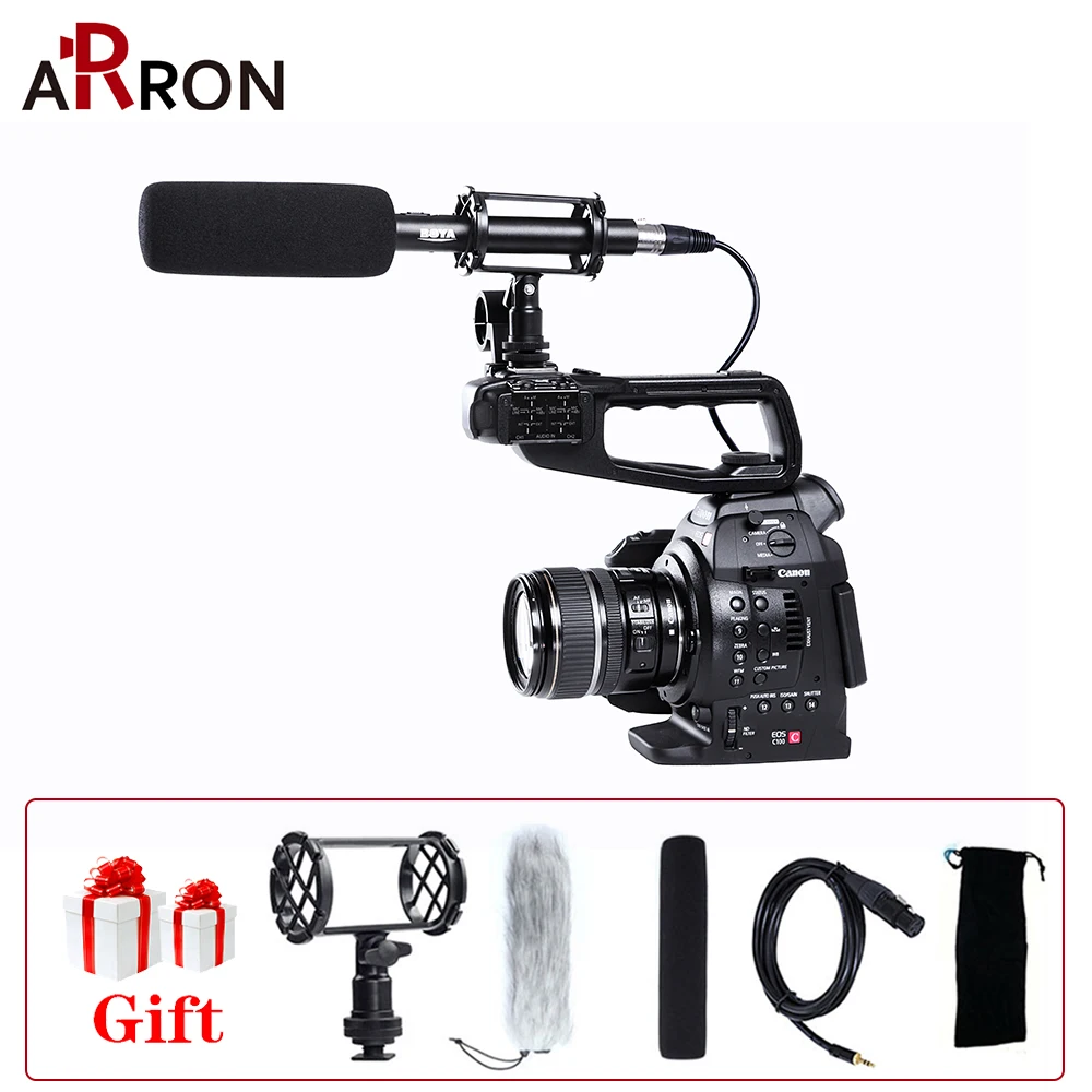

BOYA BY-PVM1000 Professional Outdoor Condenser Video/Interview Microphone For Canon Nikon Sony DSLR Camera