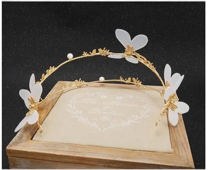 Корея Сладкая Невеста заколка для волос бабочки стрекозы листья невесты ювелирные изделия для волос головной убор