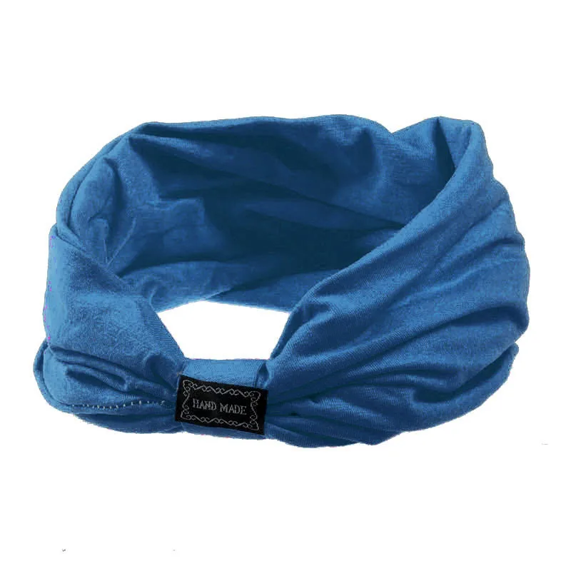 Эластичные спортивные повязки на голову для женщин аксессуары для волос тюрбан головные уборы - Цвет: E