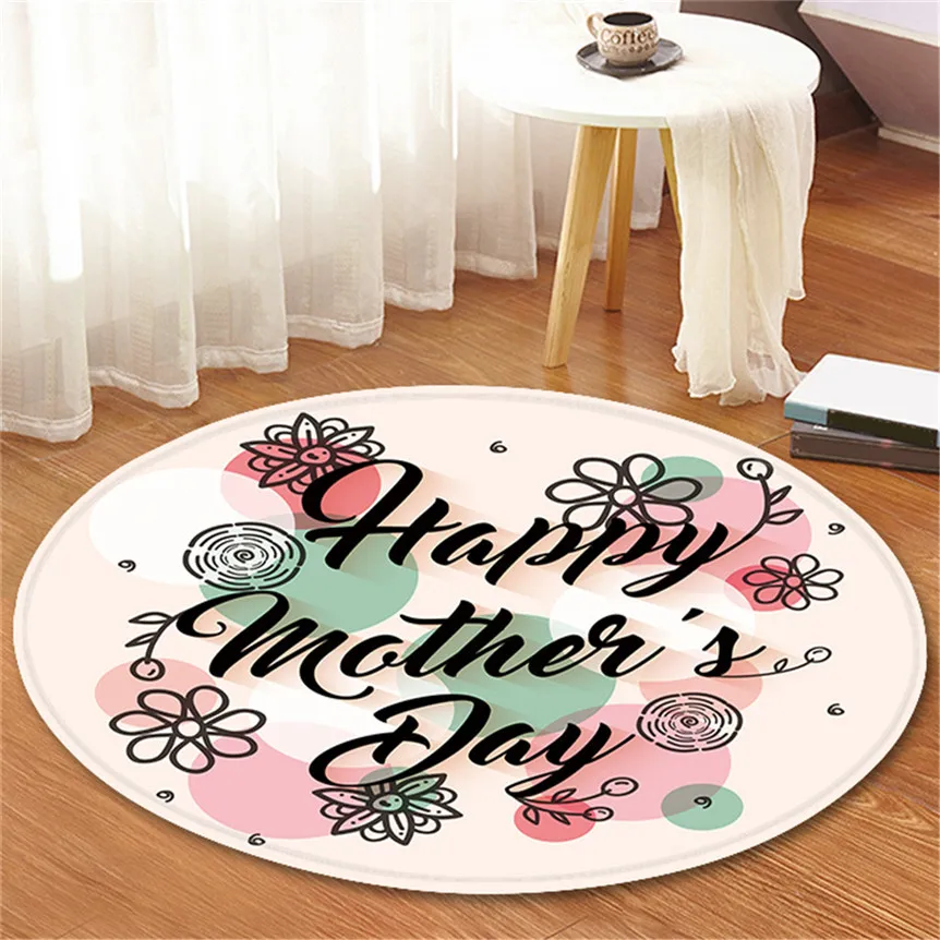 120 см круглый ковер коралловый флис Противоскользящий круглый ковер компьютерный стул коврик для гостиной детские коврики для спальни 0417