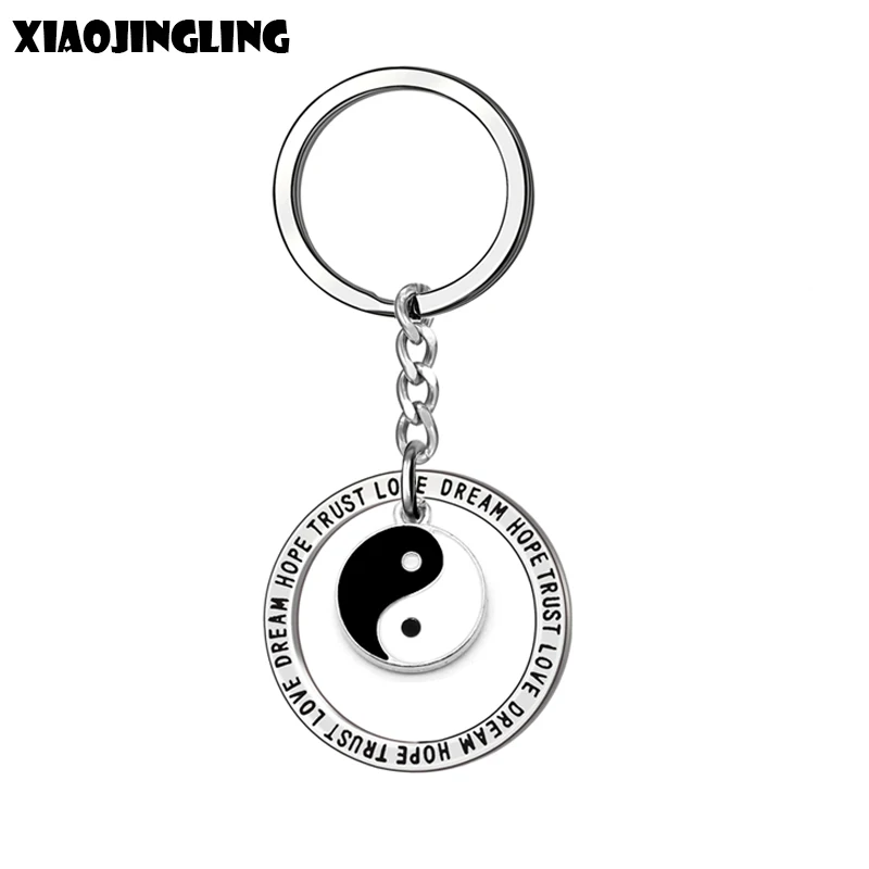 XIAOJINGLING новый дизайн брелок кулон для Тай Чи мужчин ювелирные изделия YinYang модные