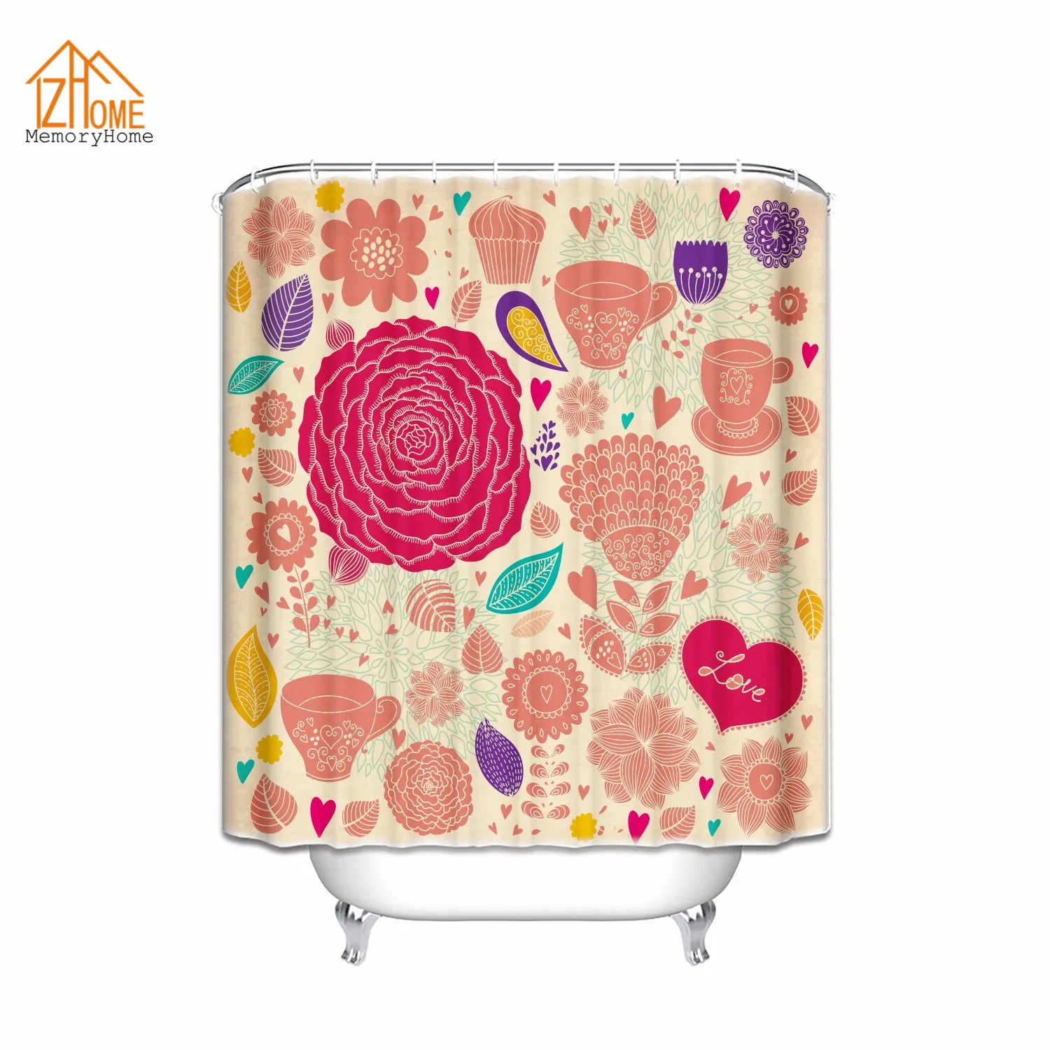 Online Get Cheap Valentine Shower Curtain -Aliexpress.com Memory Home Custom Valentines Day Shower Curtain Love Decor Colorful Cheerful Carnival Happy Fabric Bathroom Accessories - Online Get Cheap Valentine Shower Curtain -Aliexpress.com