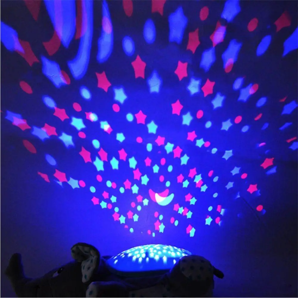 Детские плюшевые игрушки для сна светодиодный светильник с набивным животным светодиодный ночник с музыкальной звездой проектор свет детские игрушки для детей