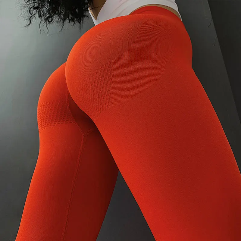 Новые профессиональные тонкие женские Леггинсы для йоги с высокой талией, водонепроницаемые штаны для йоги, спортивные колготки, влагоотводящие штаны для фитнеса - Цвет: CK1933-Red
