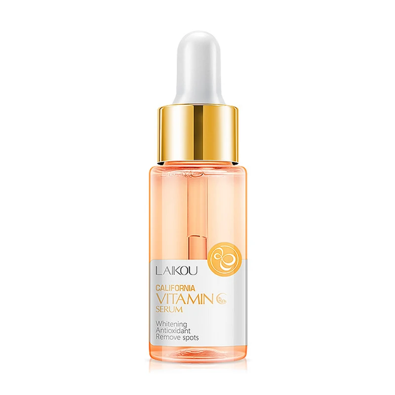 Vitamin C Laikou 15 мл Сыворотка для лица 24K золотой экстракт из улиток+ витамин С+ Гиалуроновая кислота+ Японская Сакура отбеливающая антивозрастная Сыворотка для ухода за лицом - Вес нетто: Vitamin C