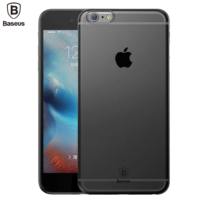

Baseus Luxury Matte Silicone Cover For iPhone 6 6s plus 7 plus 8 plus X case Ultra Thin Anti-knock protector case Coque Fundas