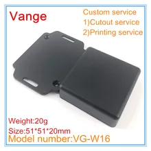 10 шт./лот прессформы для изготовления впрыска экструзии ABS Пластиковый материал проект коробка оболочка 51*51*20 мм настенный для модуля продукта