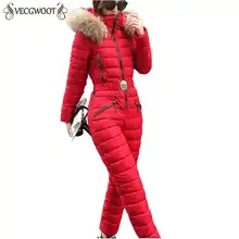 Модная зимняя новая женская хлопковая куртка сиамские комплекты тонкие женские парки толстое теплое пальто с капюшоном и меховым воротником Верхняя одежда UX78