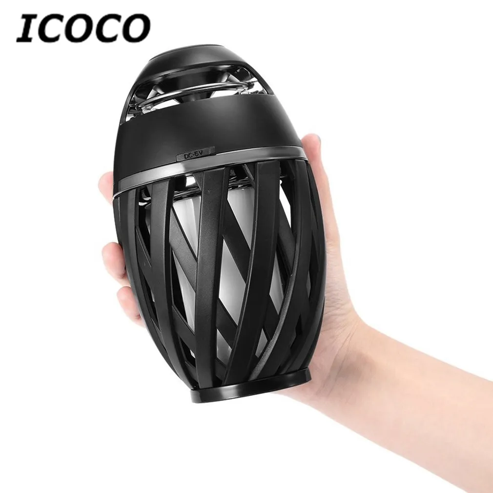 

LED Flame Lamp + Wireless Bluetooth Speaker MP3 Player Stereo Sound Waterproof Dancing Party Music Player Atmosphere Light