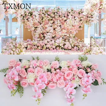 

Sen wedding simulation silk flower arrangement flower arch decoration fake flower window wedding scene layout floral props