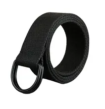 2017New 130 Casual Unisex Canvas Fabric Belt Strap D Ring Buckle Webbing Waist Band