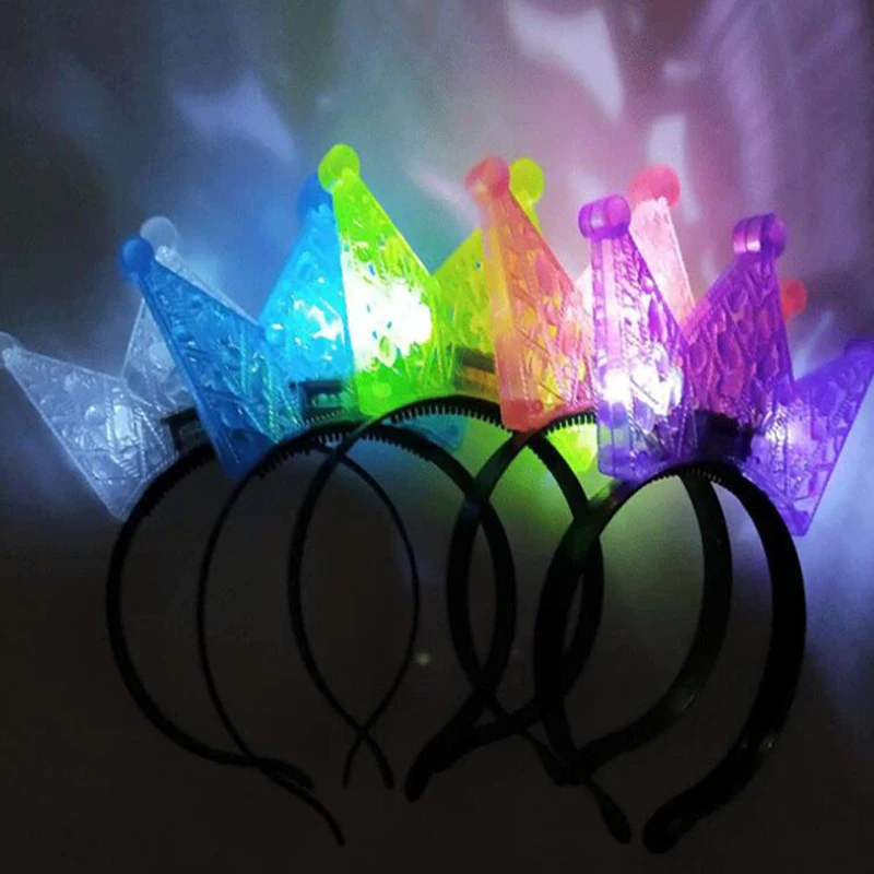 Led Headband Light Crown Flashing Light Women Girl Princess Tiara Light Up  Hair Accessories Rave Glow Party Supplies Gifts Kids - Glow Party Supplies  - AliExpress