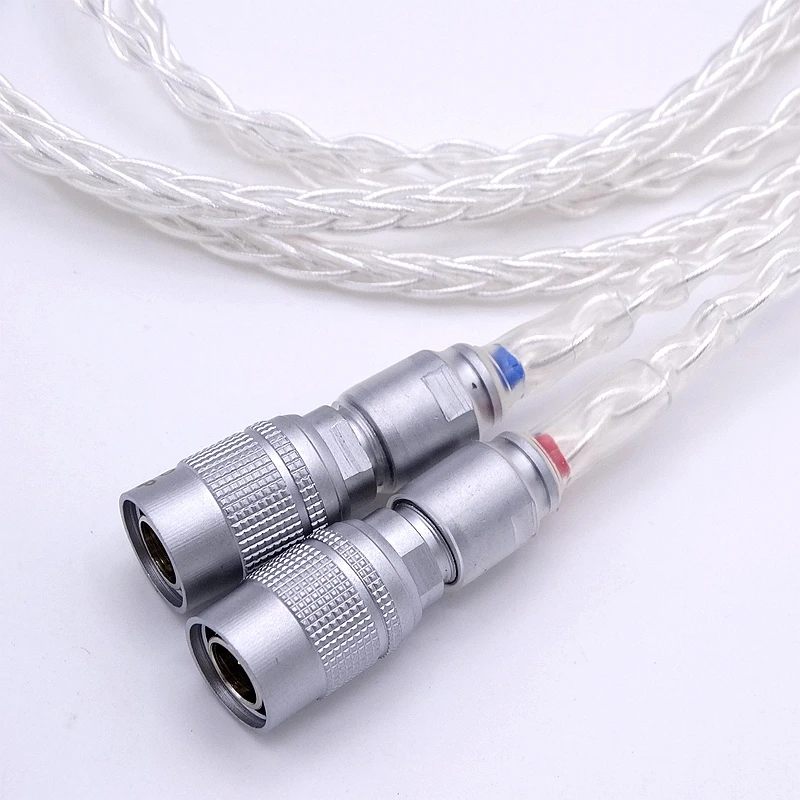  Hi-end 8 Cores 1.2M Silver Plated Headphone Upgrade Cable For Mr Speakers Ether Alpha Dog Prime