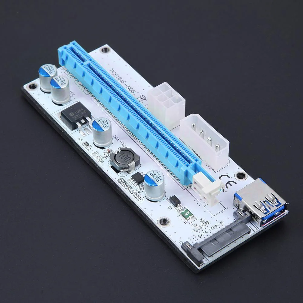 1 шт./6 шт./12 шт. PCI E Riser VER 008S Express 1X к 16X USB 3 0 Графический кабель удлинитель LSMK99| |