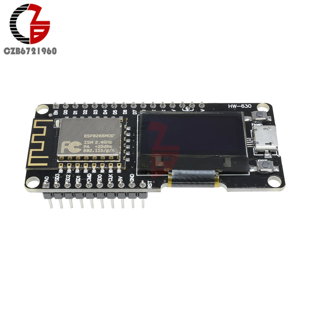 0,96 дюймовый oled-дисплей Wemos ESP8266 ESP-12F ESP12F CP2102 беспроводная Wifi макетная плата Micro USB 0,9" для Arduino NodeMCU