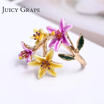 

Fresh Lily Flower Ring For Women Christmas Or Birthday Gift For Girls