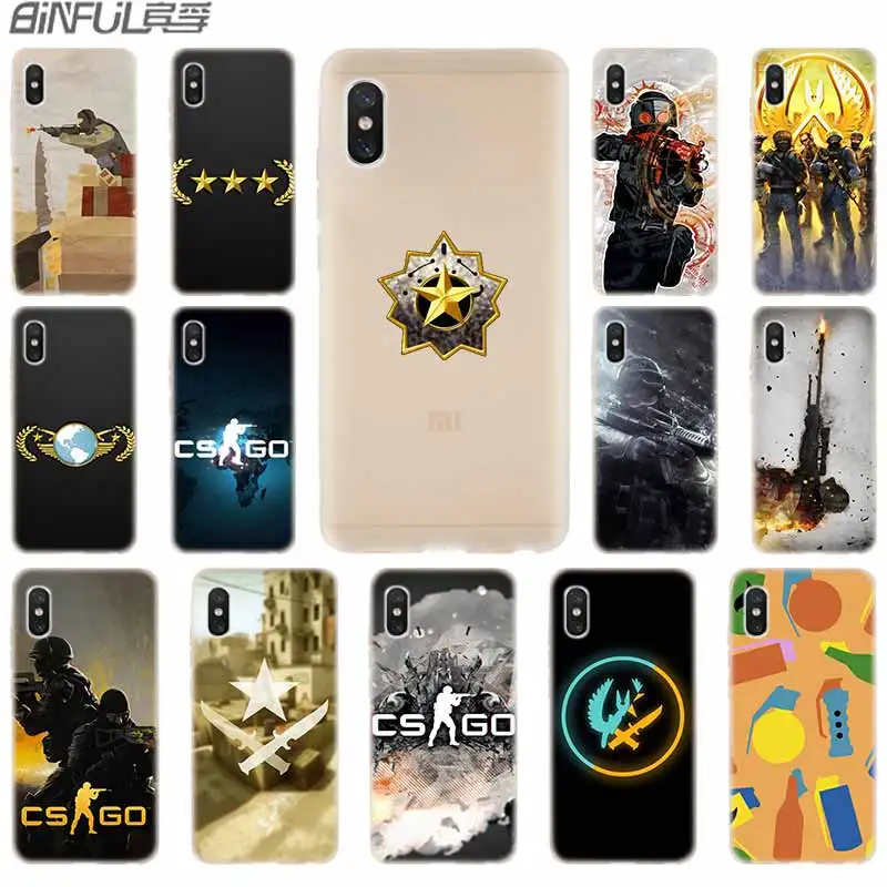 Мягкий силиконовый чехол из ТПУ для Xiaomi Mi 10 8 9 CC9 A1 A2 A3 Lite SE MAX 3 mix 2s 5X 6X Counter Strike Cs Go On |