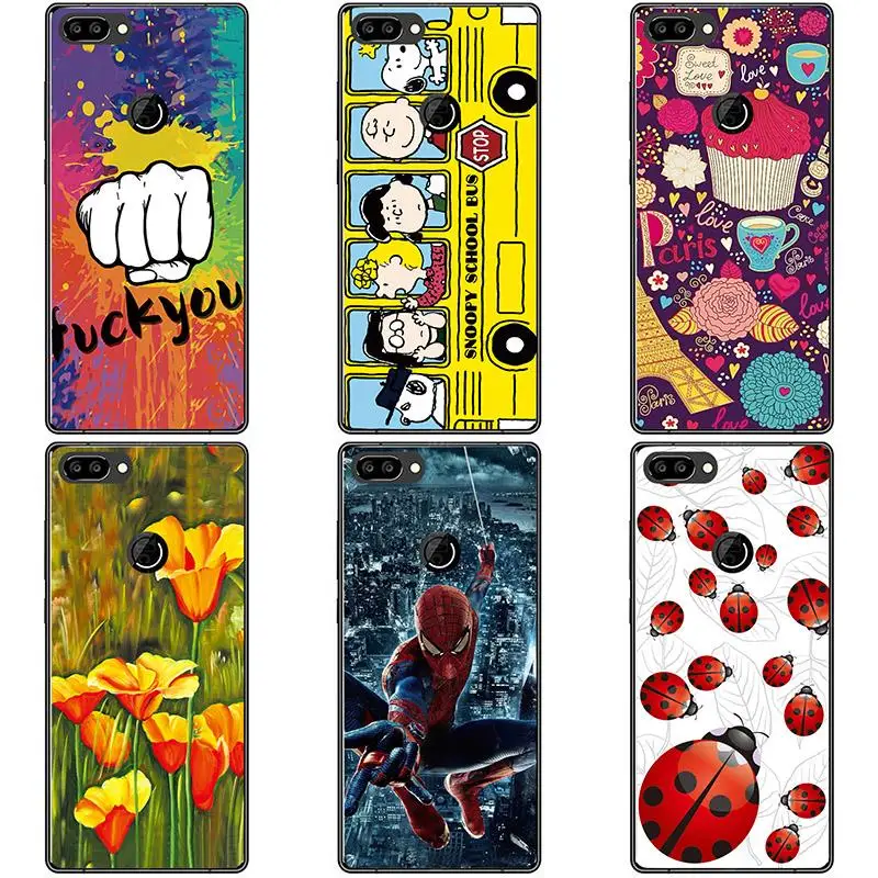 

Soft tpu phone case For Oukite Mix2 colour Mobile phone shell For Oukitel Mix2 Soft silicon Phone Case colorful painting shell