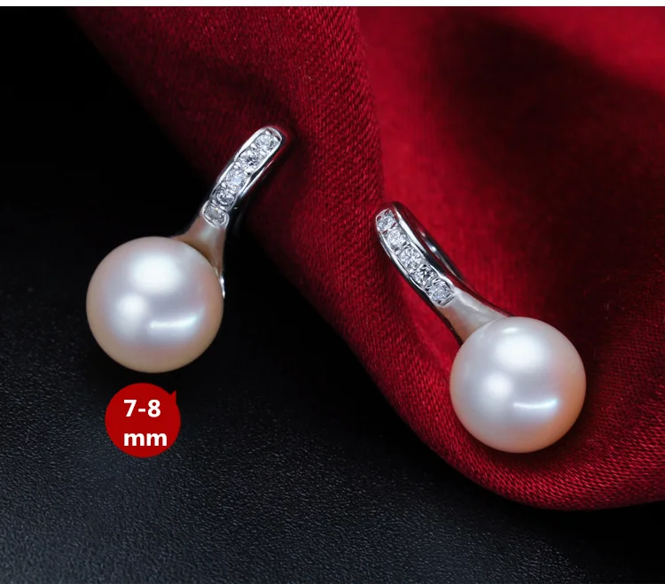 S925 серебряные серьги циркон AAAA жемчуг серьги Классический Серьги для женщин вечерние свадебные серьги