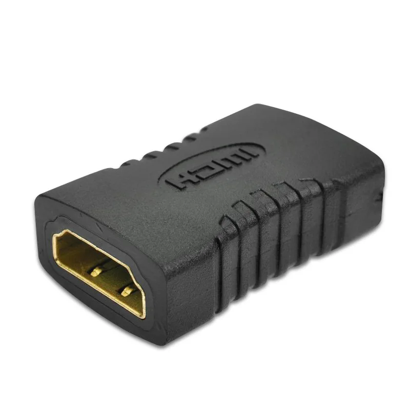 

High Quality Black HDMI Female to HDMI Female Connector Extender HDMI Cable Cord Extension Adapter Converter 1080P