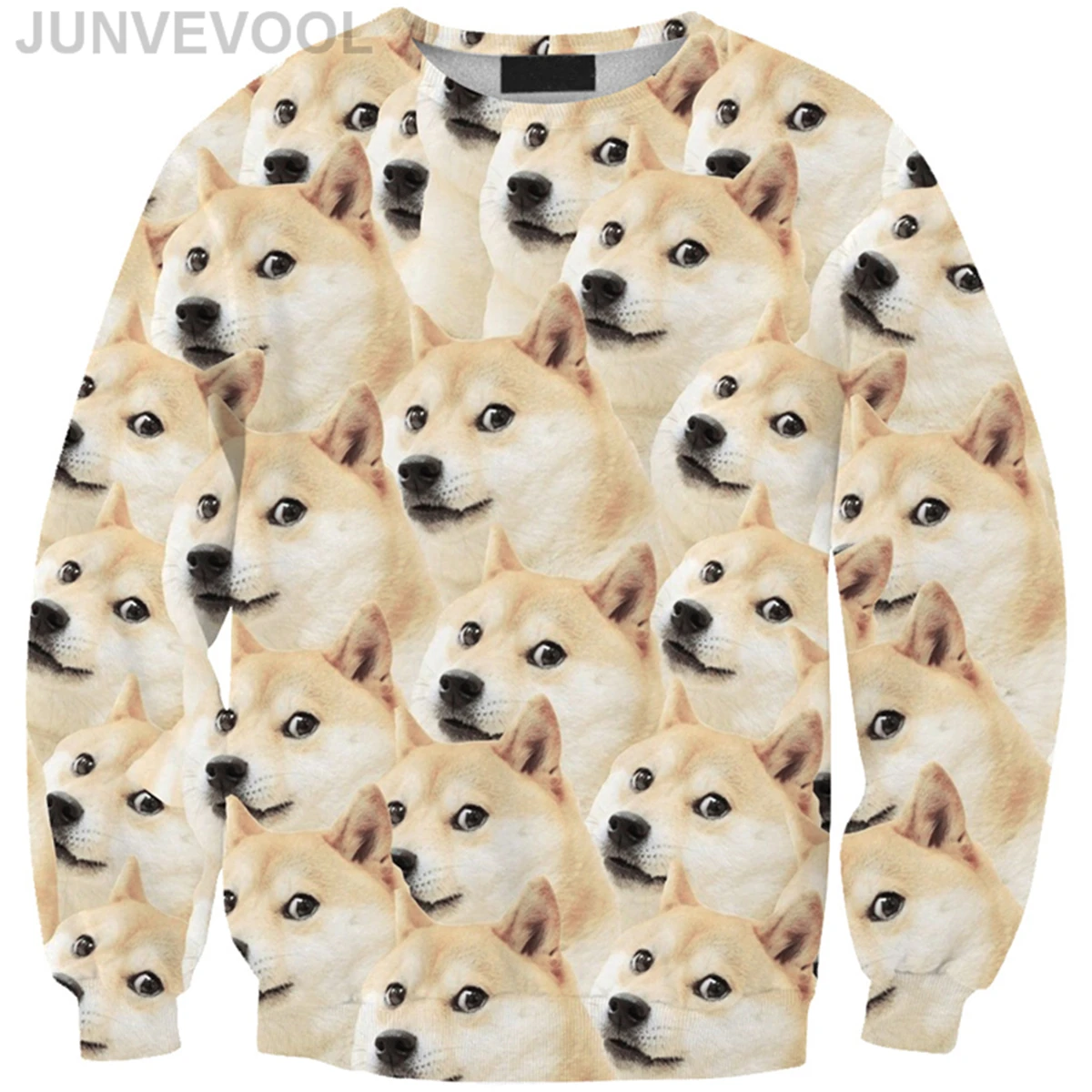 Harajuku Cute Dog Sweatshirt Women Novelty Long Sleeve Sweatshirts Tops