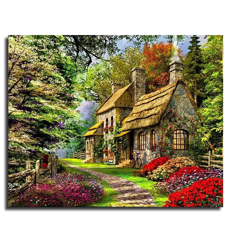 Landscape DIY Painting By Numbers Acrtylic Handpainted Oil For Home Decor 40x50cm Artwork | Дом и сад