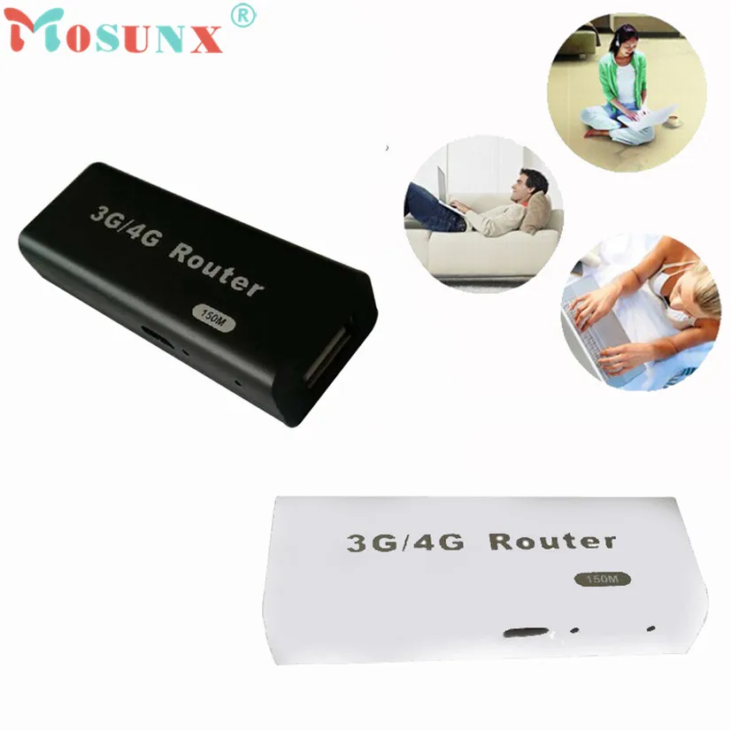 Factory price Hot Sell NOSUNX Mini 3G/4G WiFi Wlan Hotspot AP Client 150Mbps RJ45 USB Wireless Router AU4 Oct19 Free Shipping