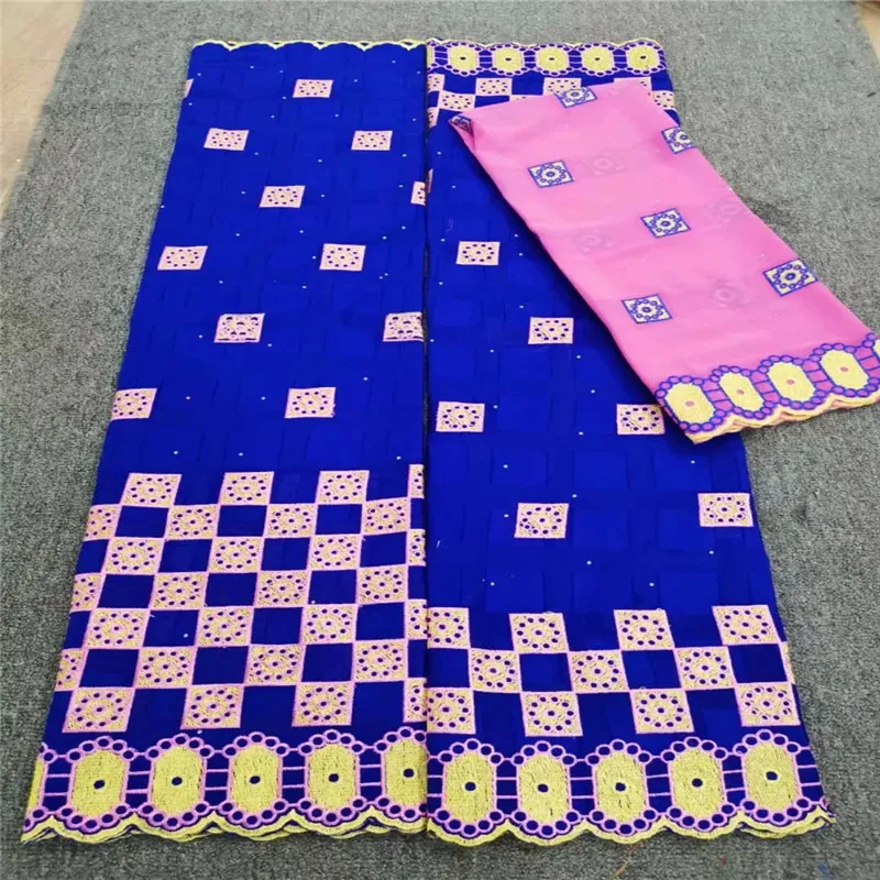 

Swiss voile lace in Switzerland high quality 3 in 1 Swiss lace fabric newest Dubai beads lace African French fabric 2019 HL0401