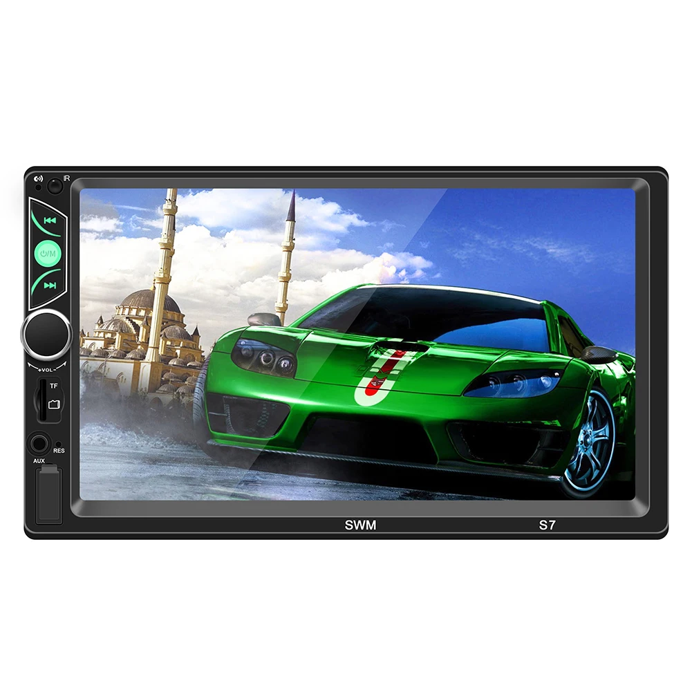 Автомобильный видеоплеер SWM S7 7 дюймов MP4 MP5 In dash Bluetooth мультимедийный звук 1024X600