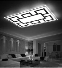 ultra thin LED ceiling lamp rectangular living room lamp office lighting